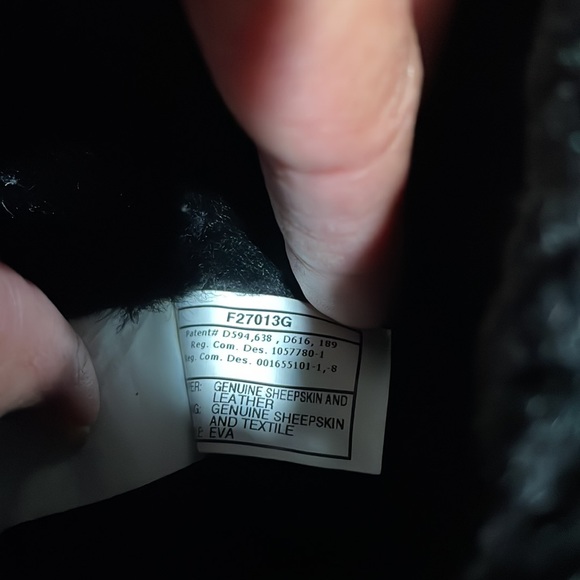 UGG Bailey Button Triplet sheepskin black suede boots size 8 w/ 3 buttons. - Picture 15 of 16